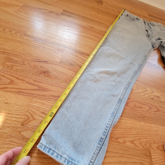 BUGLE BOY ORIGINALS ♡ Vintage Factory Faded Hi-Rise Relaxed Easy Fit Jeans 10 - Picture 9 of 16